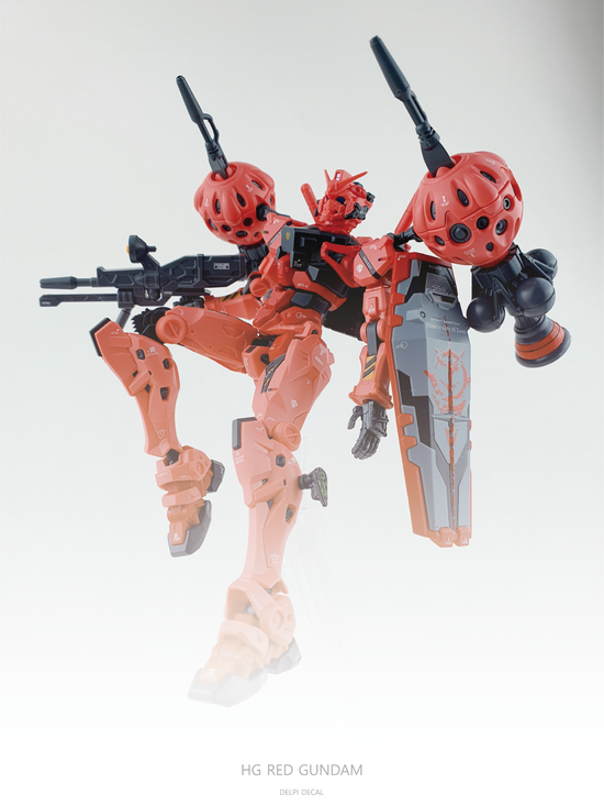 HG RED GUNDAM (Water Decal)