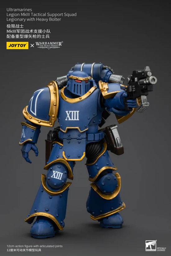 Joytoy The Horus Heresy Ultramarines Legion MKIII Tactical Support Squad Legionary with Heavy Bolter