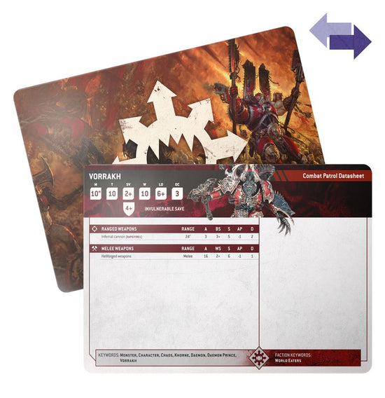 Warhammer 40,000 Datasheet Cards: World Eaters
