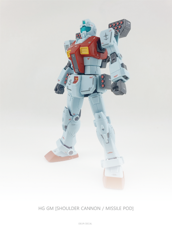 HG GM Shoulder Cannon (Water Decal)