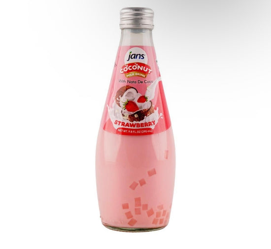 Coconut Milk Drink with Nata De Coco Strawberry, 9.8 fl oz