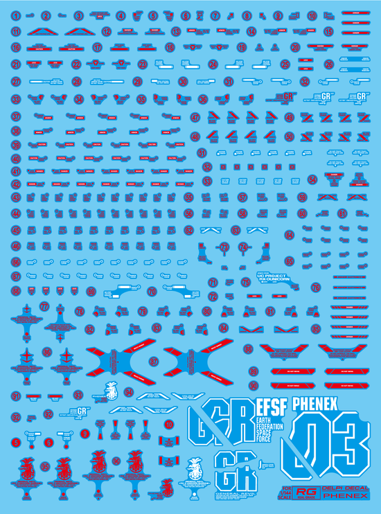 RG HG PHENEX
(Manual) (Water Decal)