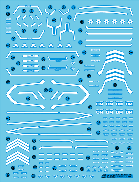 MG Exia Dark Matter (Water Decal) (Luminous)