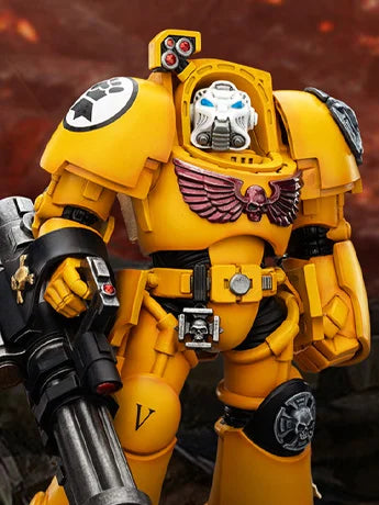 Warhammer 40,000 Imperial Fists Terminator (Ver. 3) with Power Fist and Assault Cannon 1/18 Scale Action Figure