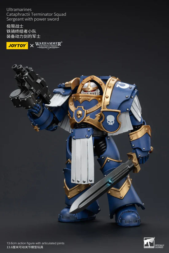 Joytoy The Horus Heresy Ultramarines Cataphractii Terminator Squad Sergeant with Power Sword