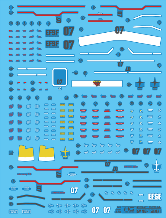 HG GM NIGHT SEEKER II (Water Decal)