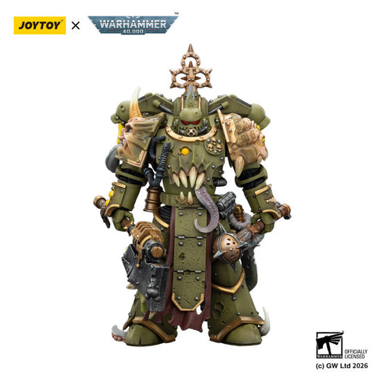 JOYTOY Warhammer 40K Death Guard Plague Marine w/ Bubotic Axe & Plague Knife