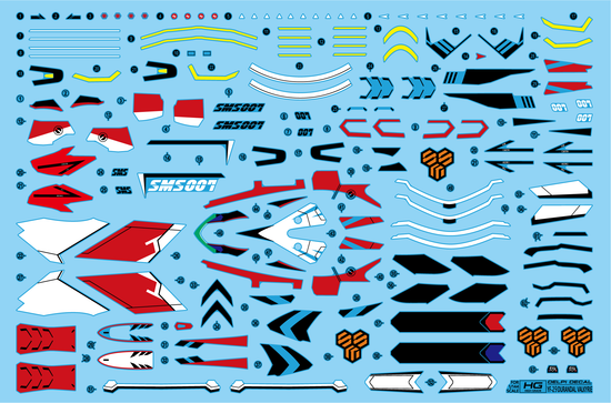 HG YF-29 Durandal Valkyrie (Water Decal)