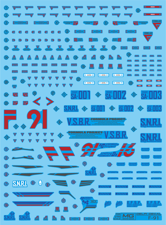 MG F91 (Water Decal)