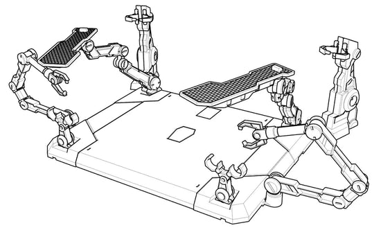 Miao Wu Studio 1/100 Hanger for MG Sazabi Ver.Ka with LED Lights