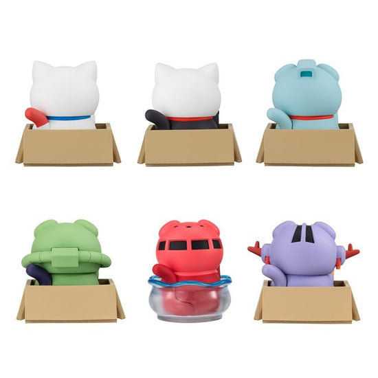 Mobile Suit Gundam Mega Cat Project Nyandam Luckycat Box of 6 Random Figures