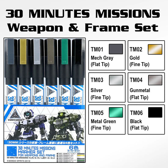 TMS-01 30 Minutes Missions Marker Set (For Weapons and Frame)