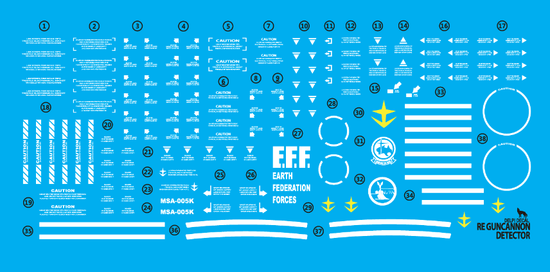 RE/100 Guncannon Detector (Water Decal)