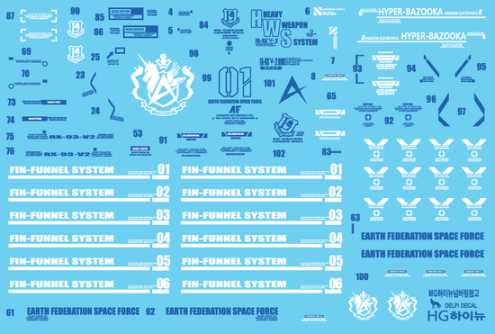 HG RX-93 Hi Nu Gundam (Water Decal)