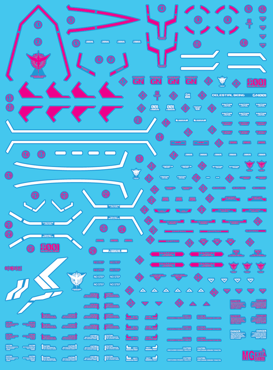 MG Exia (Water Decal) (Trans-Am Light Color)