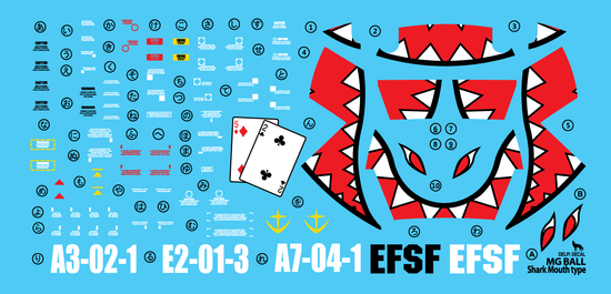 MG RB-79 Ball Shark Mouth Type (Water Decal)