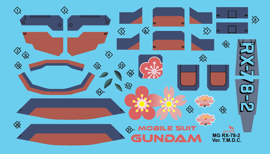 MG RX-78-2 T.M.D.C Limit 3.0 (Water Decal)