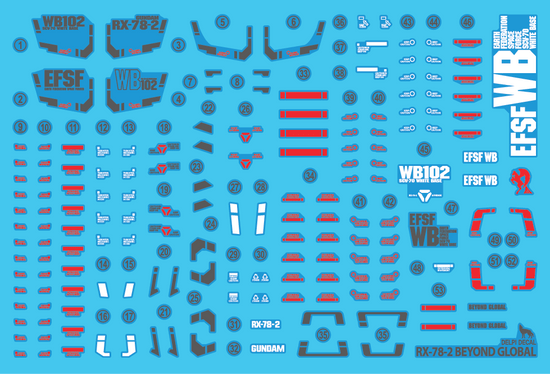 HG RX-78-2 Beyond Global (Water Decal)