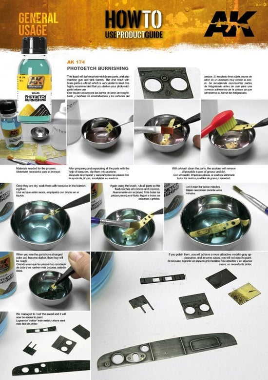AK Interactive Brush Photoetch Burnishing
