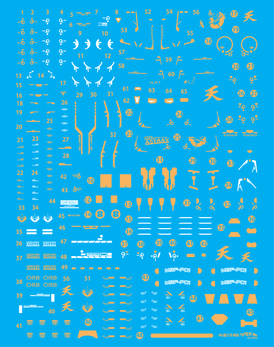 RG Gold Frame (White) (Holo) (Water Decal)