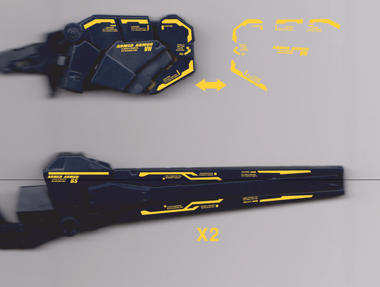 RG Banshee Armed Armor BS/VN (Gold) (Holo) (Water Decal)