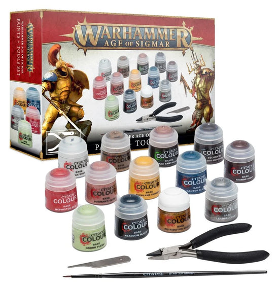 Warhammer Age of Sigmar: Paint + Tools Set (Old)