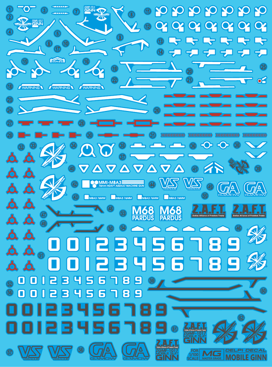 MG Mobile Ginn (Water Decal)