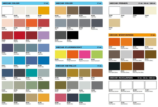 Vallejo Mecha Colors