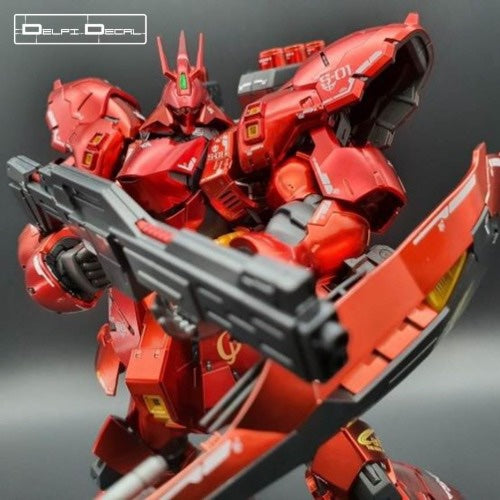 RG Sazabi (White+Gold Part) (Holo) (Water Decal)