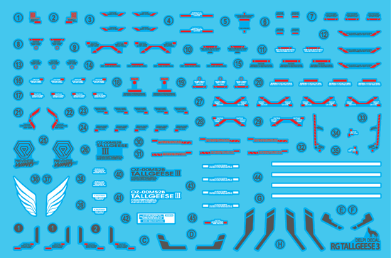 RG Tallgeese 3 (Water Decal)