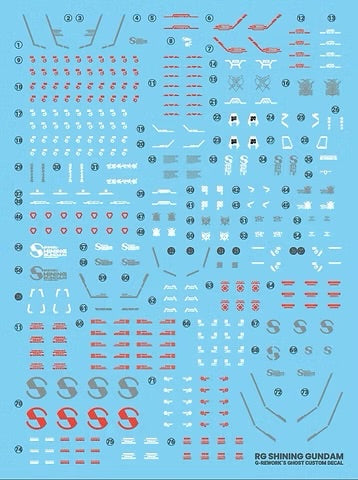 G-REWORK - [RG] SHINING GUNDAM (Water Decal)
