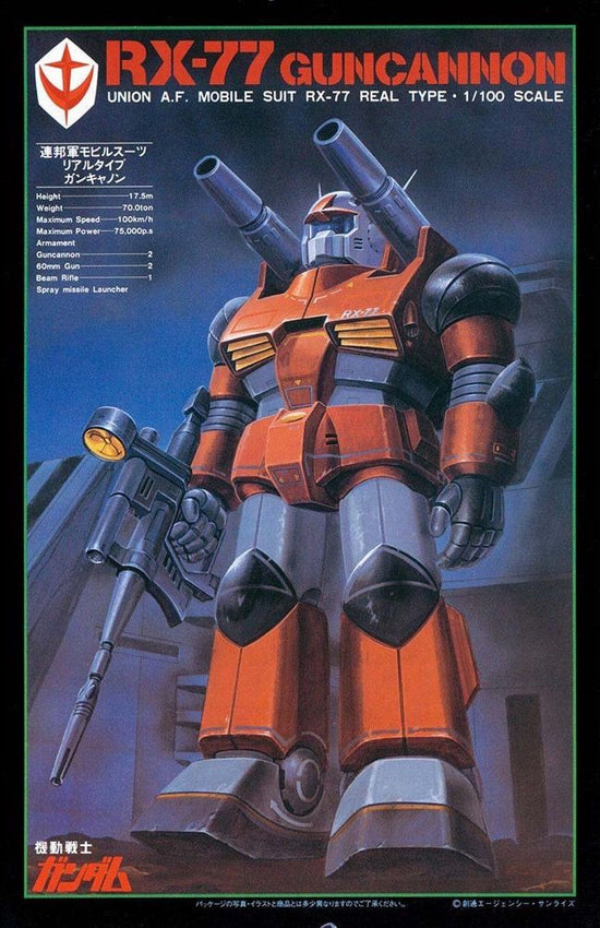 1/100 RX-77 GUNCANNON REAL TYPE COLOR VER.