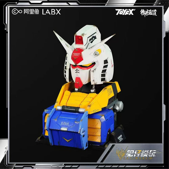 Gundam RX-78-2 1/35 Gundam Bust Statue Speaker Holder Stand (weathered Version)