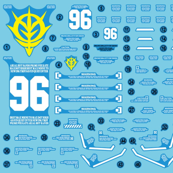 HG Psycho Zaku Thunderbolt (Manual) (Water Decal)