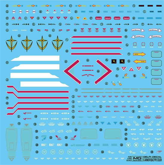 MG G ARMOR REALTYPE COLOR WATER DECAL (Water Decal)