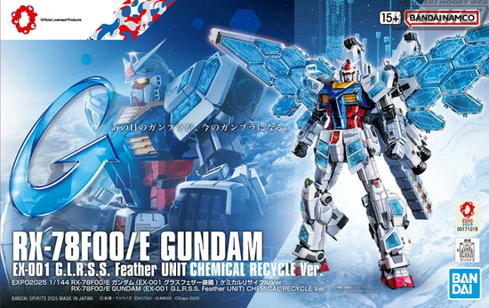 NG 1/144 RX-78F00/E GUNDAM Scale Model Kit (EX-001 G.L.R.S.S. Feather UNIT) CHEMICAL RECYCLE Ver.