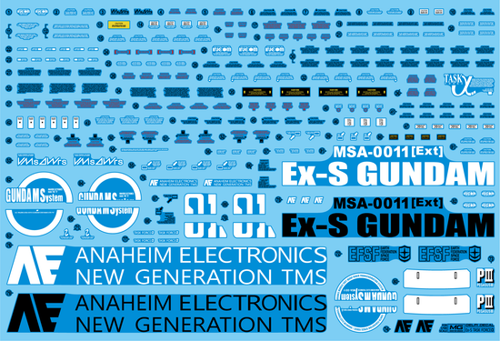 MG EX-S TASK FORCE α Ver (WATER DECAL)