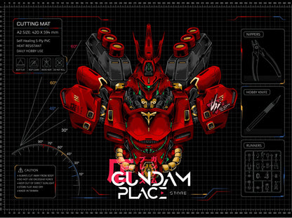 Gundam Place Store & DSPIAE A2 Cutting Mats with Scale Plate and Ruling on the Surface (Pre-Order)