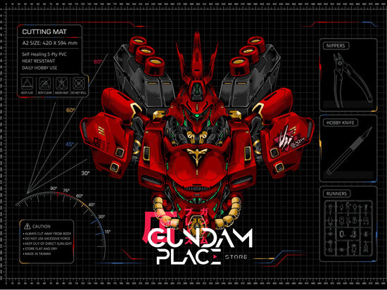 Gundam Place Store & DSPIAE A2 Cutting Mats with Scale Plate and Ruling on the Surface (Pre-Order)