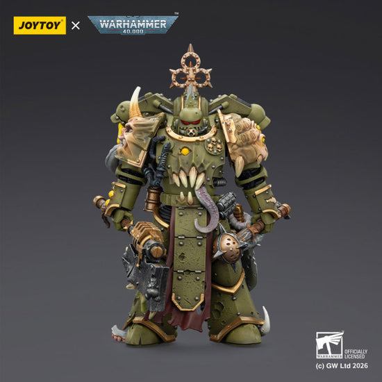 JOYTOY Warhammer 40K Death Guard Plague Marine w/ Bubotic Axe & Plague Knife