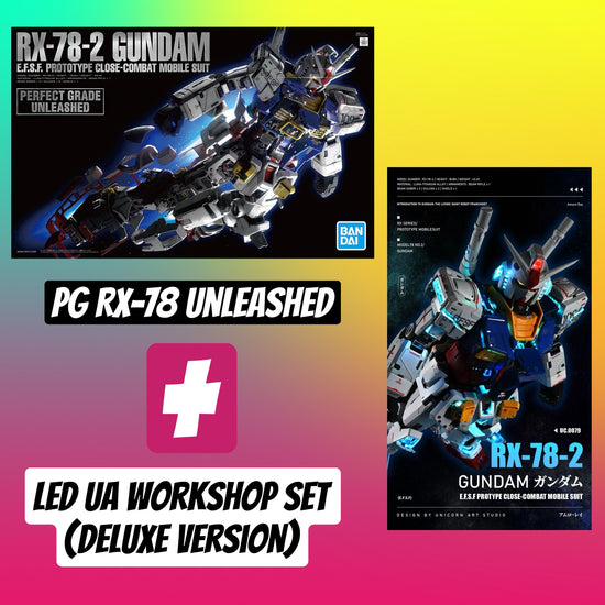 Bundle PG RX-78 Unleashed Model kit + UA LED Set ($20 OFF)