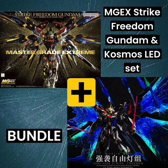 MGEX Strike Freedom Gundam & Kosmos LED set BUNDLE (save $5)