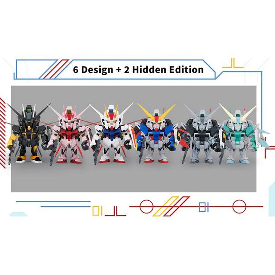 QMSV Mini Strike and Destiny Gundam Box of 8 Random Figures
