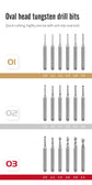 DSPIAE XBD-S01/02/03 Spin Lock Drill Bit (Multiple Options)