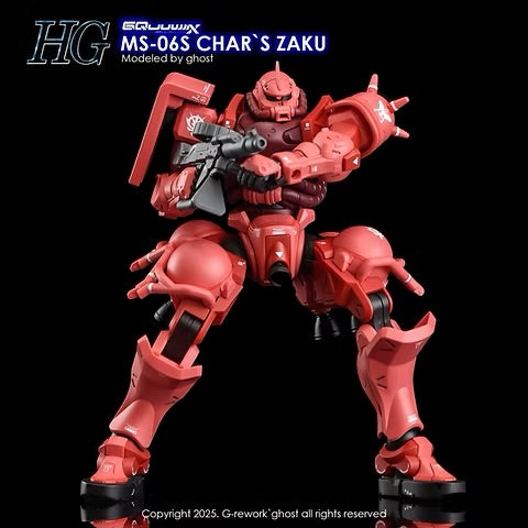 G-REWORK - [HG] [GQ] CHAR`S ZAKU (Water Decal)