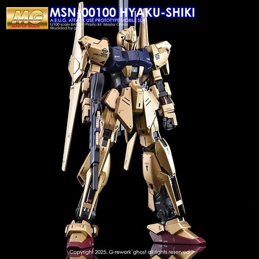 G-REWORK - [MG] MSN-00100 HYAKU-SHIKI Ver.2.0 (Water Decal)