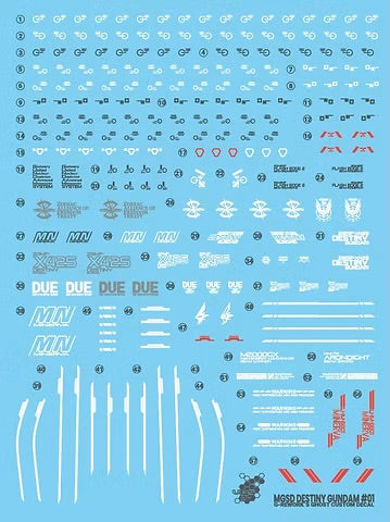 G-REWORK - [MGSD] Gundam Destiny (Water Decal)