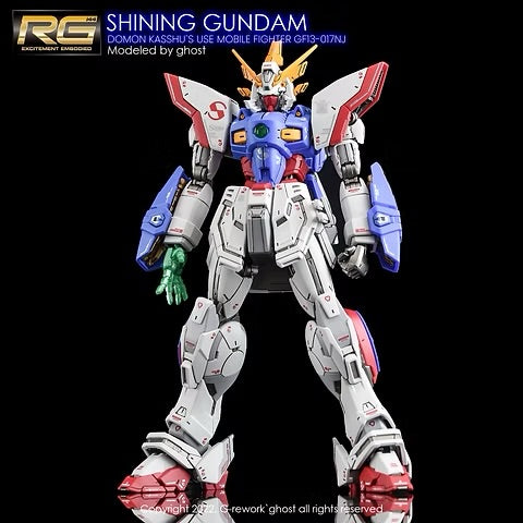 G-REWORK - [RG] SHINING GUNDAM (Water Decal)