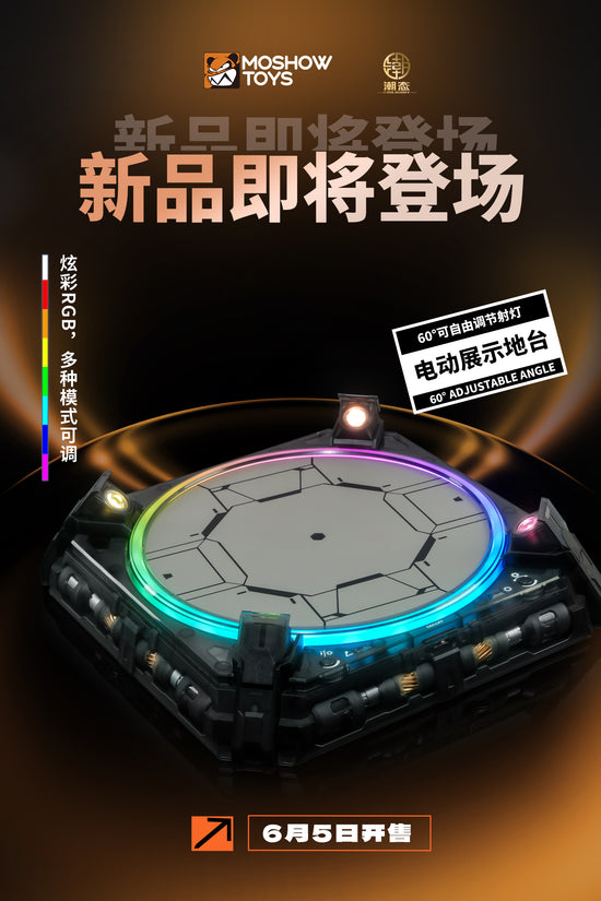 MOSHOW A01 LED Auto Rotating Display Base (Black, require external power)(Pre-Order)