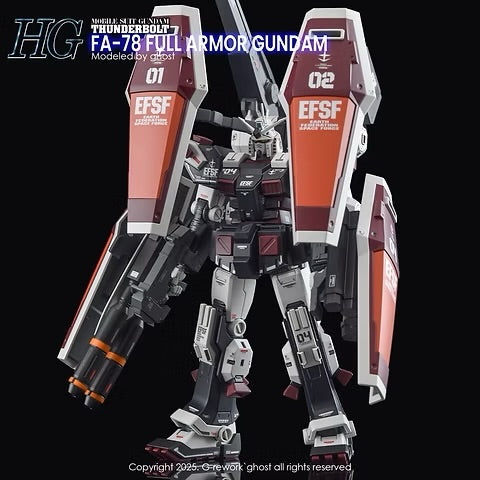 G-REWORK - [HG] [THUNDERBOLT] FULLARMOR GUNDAM (Water Decal)